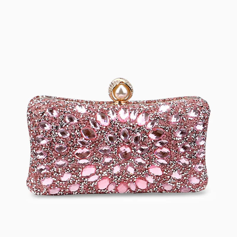 Talia Diamond Encrusted Clutch Bag