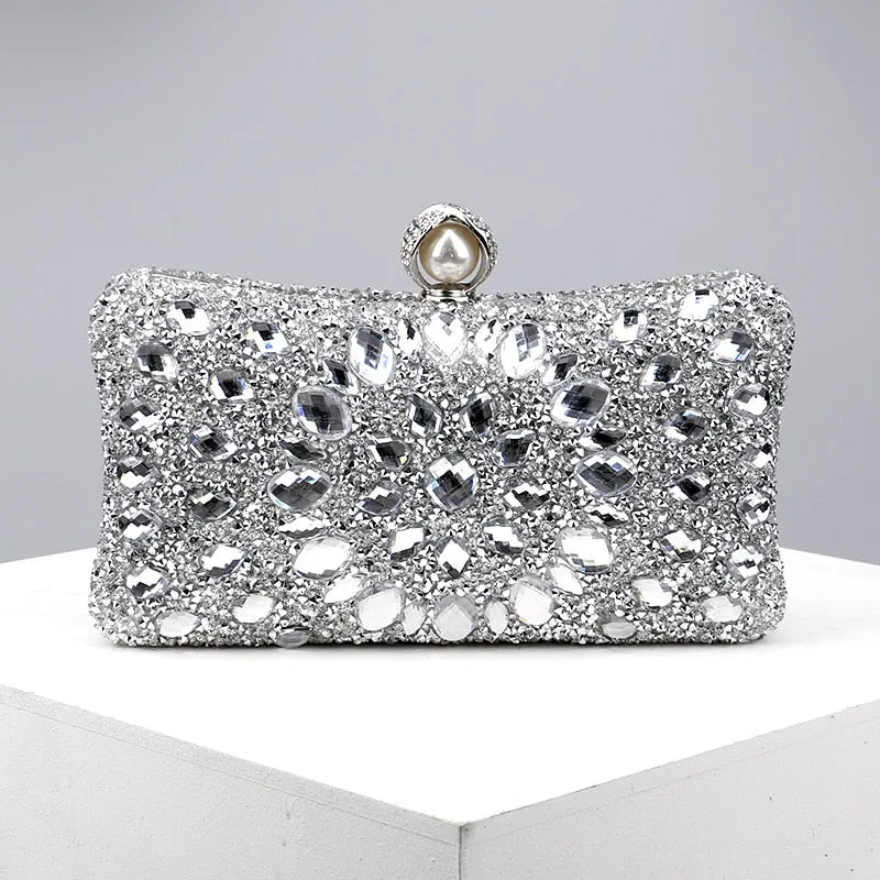 Talia Diamond Encrusted Clutch Bag