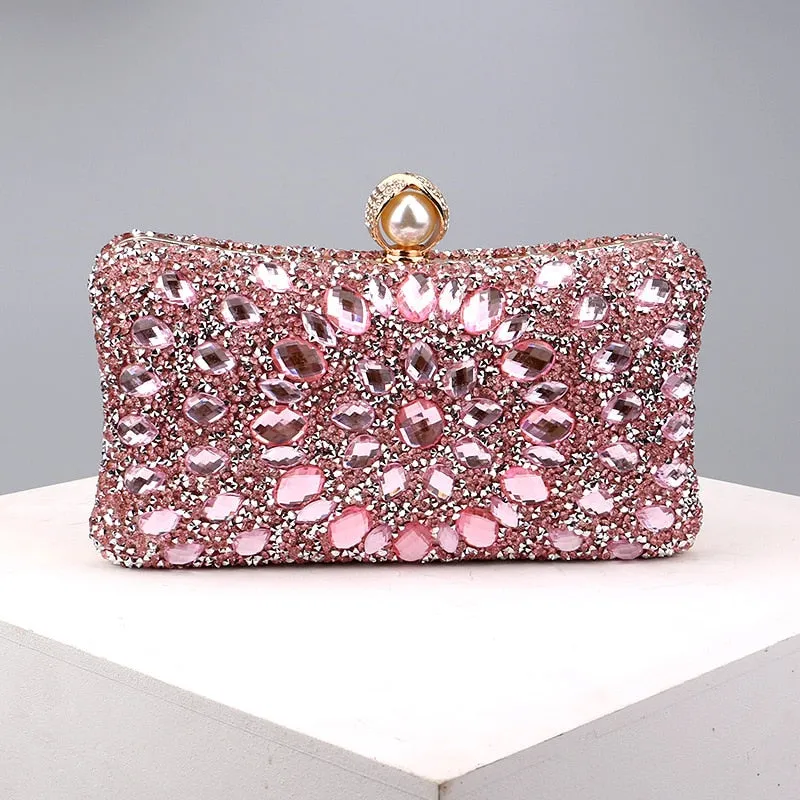 Talia Diamond Encrusted Clutch Bag