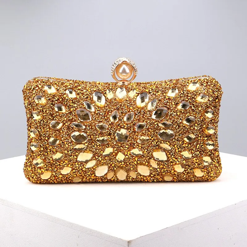 Talia Diamond Encrusted Clutch Bag