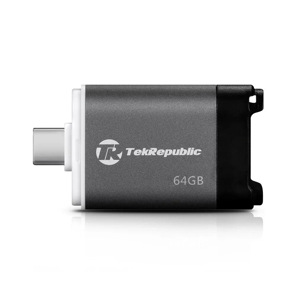 Tek Republic USB Type-C 64GB Aluminum Flash Drive with Power Delivery