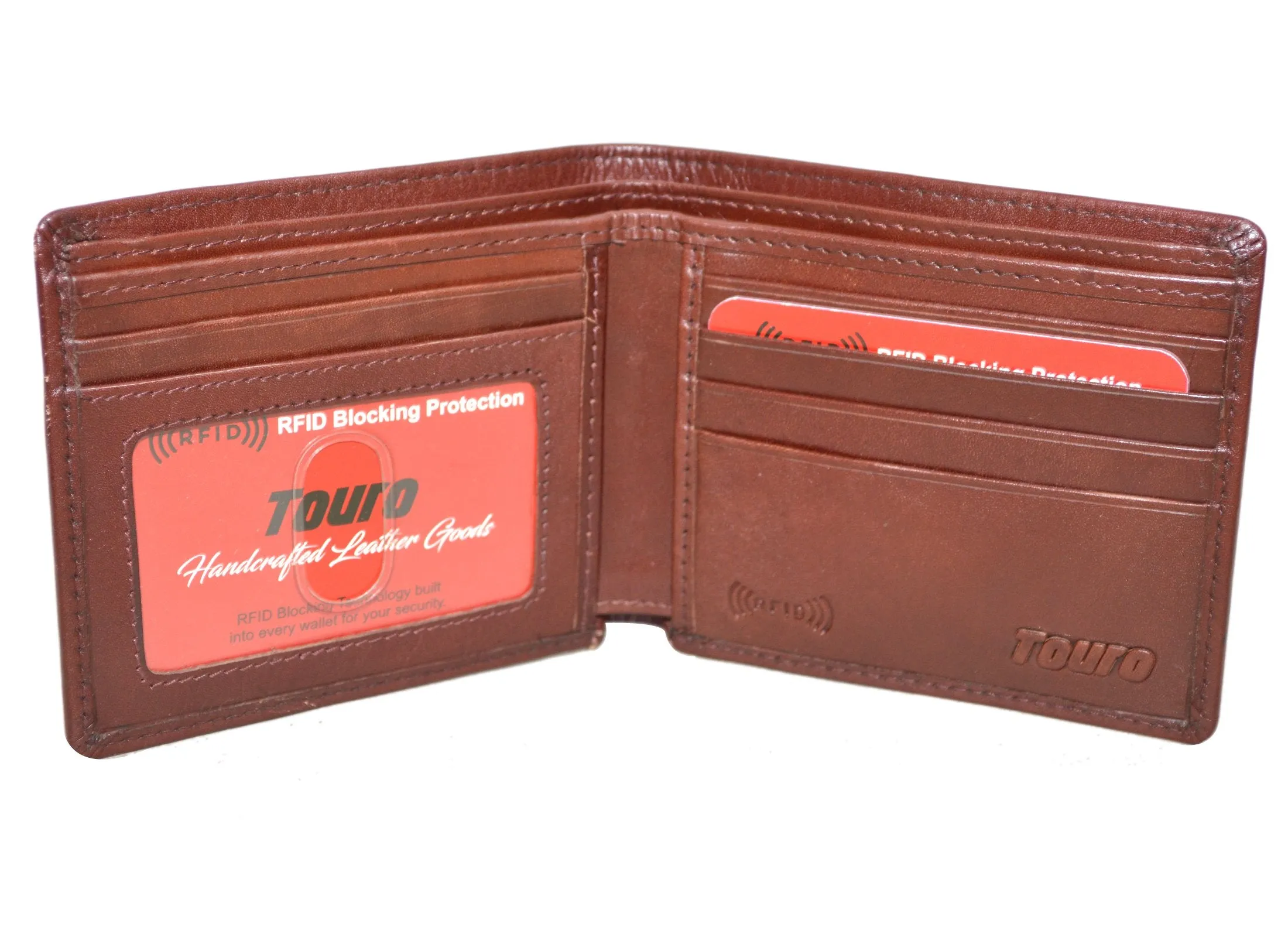 Touro Signature Leather Wallets Veg Tanned Card ID Wallet