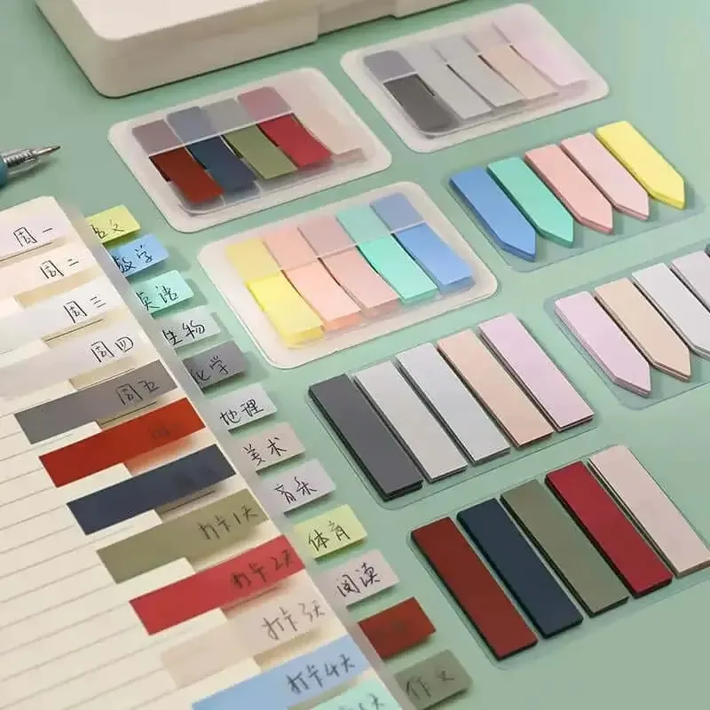 Translucent Morandi Color Sticky Note Tabs